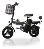 Bicicleta Elétrica Dobrável com Cesto – Compacta, Bateria de Lítio, Ideal para Cidade - Imagem 7